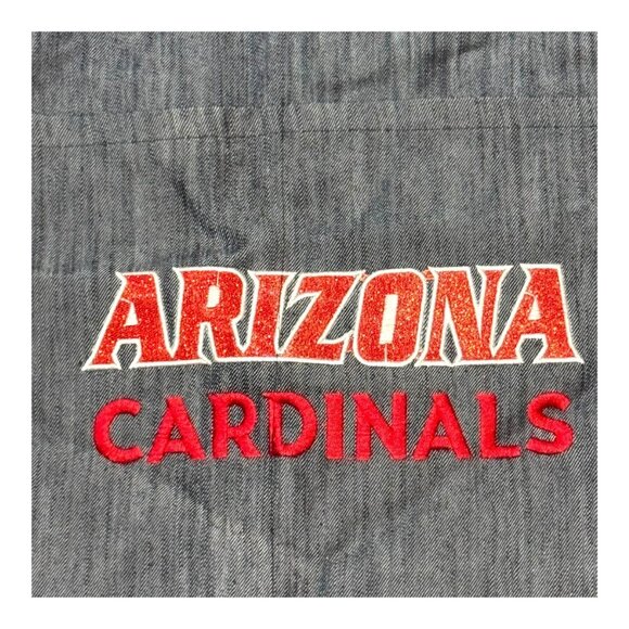 Vintage Arizona Cardinals Denim Apron Jean Adjustable & Pockets BBQ Tailgating - Picture 2 of 5